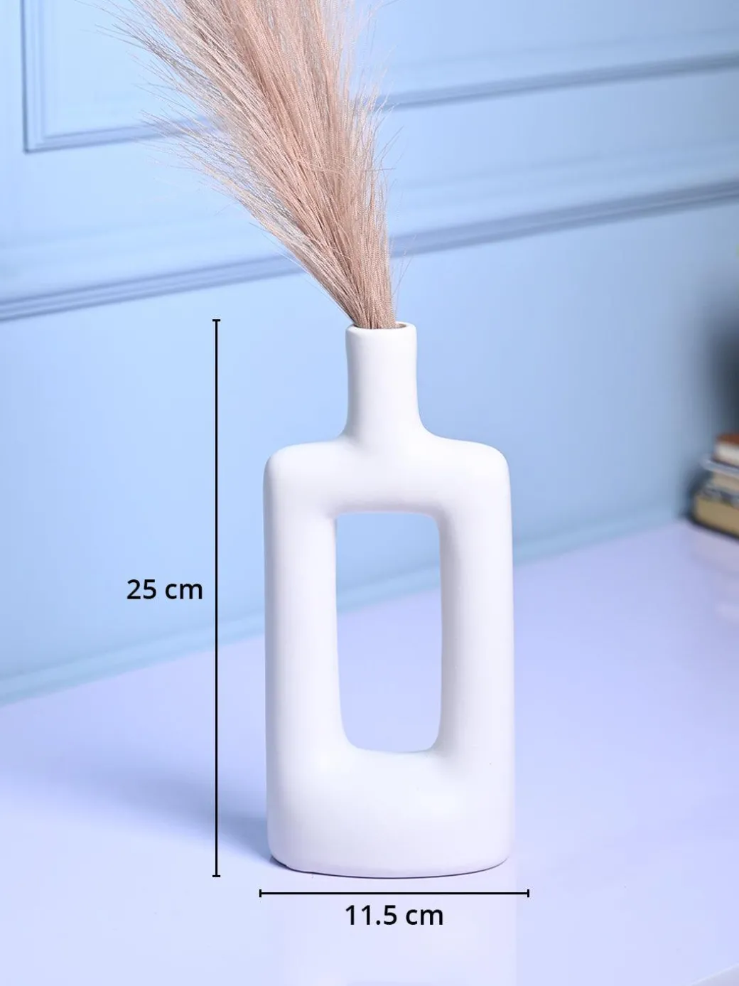 Sophisticated White Ceramic Vase