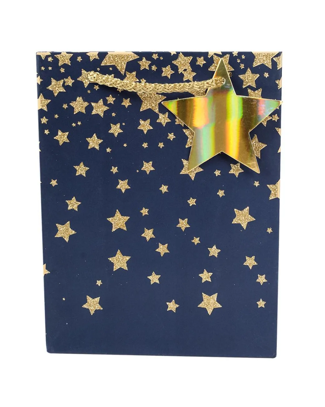Starry Gift Bag, Large, Navy Blue, Paper, Set of 3