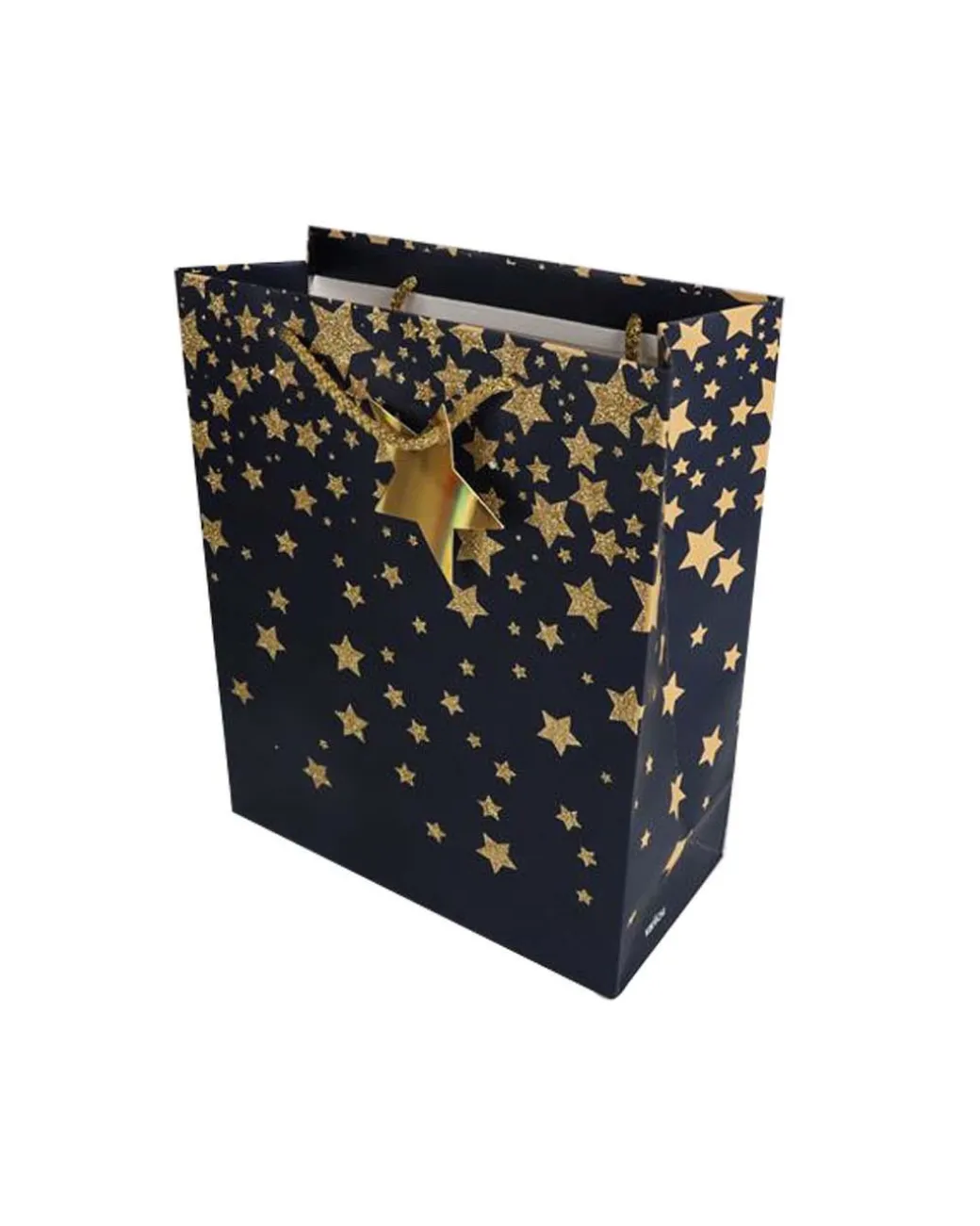 Starry Gift Bag, Medium, Navy Blue, Paper, Set of 3