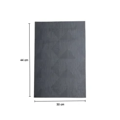 Stone Grey Floral Pattern - Placemat Mat Set Of 4