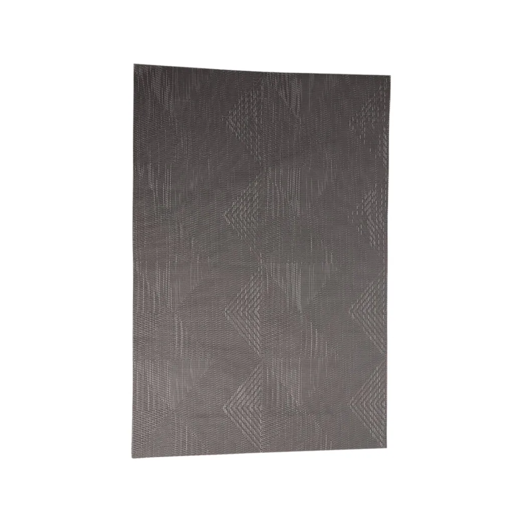Stone Grey Tringle Pattern - Placemat Mat Set Of 4