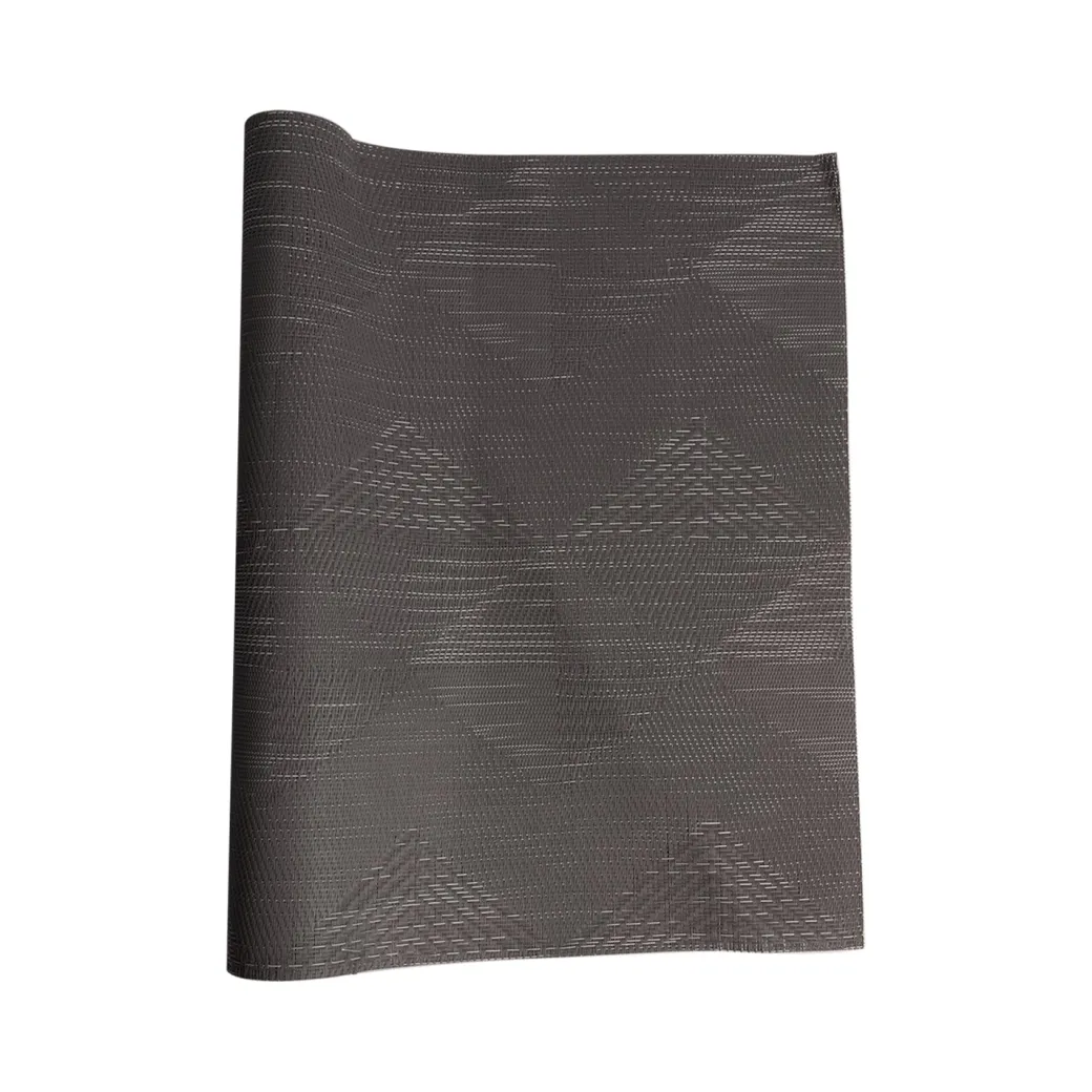 Stone Grey Tringle Pattern - Placemat Mat Set Of 4