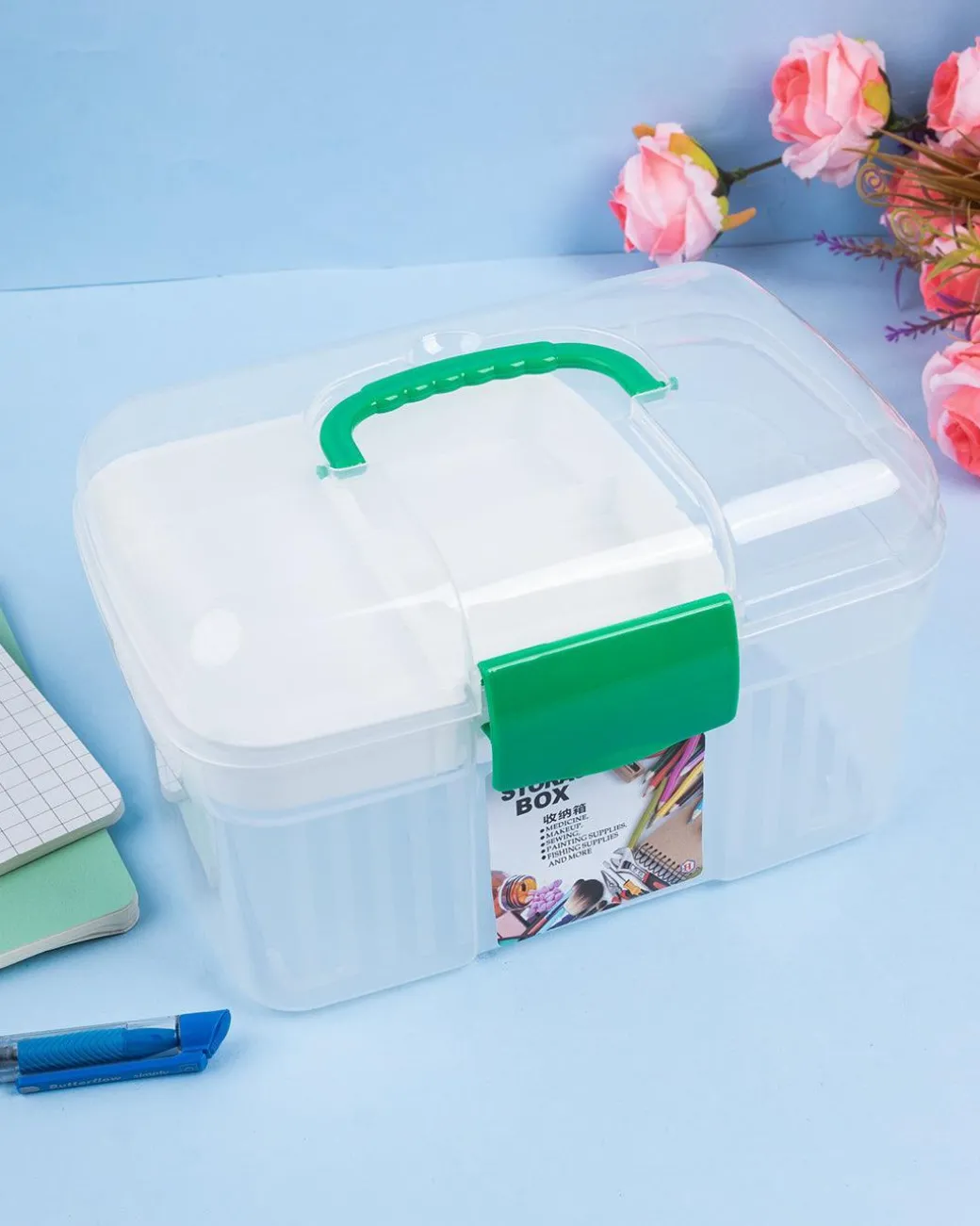 Storage Box, Transparent, Plastic
