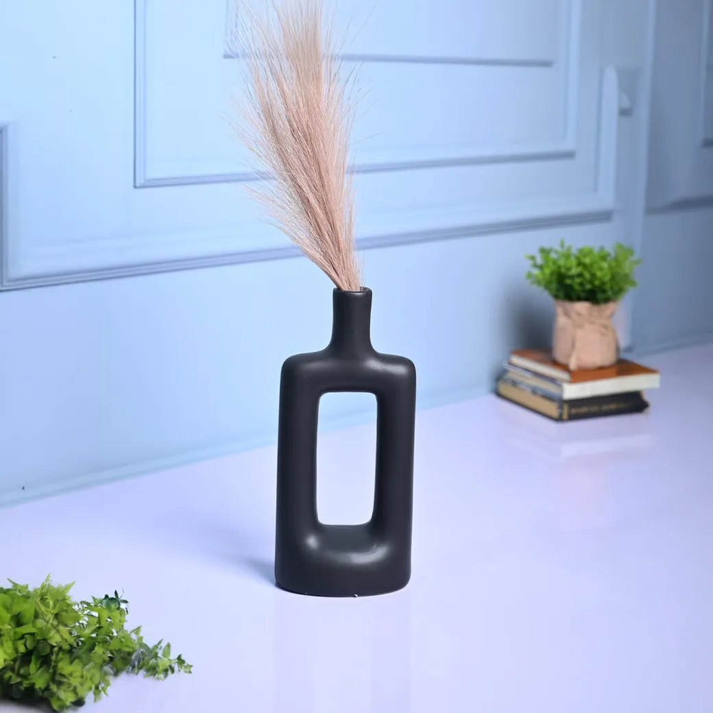 Stylish Black Ceramic Vase