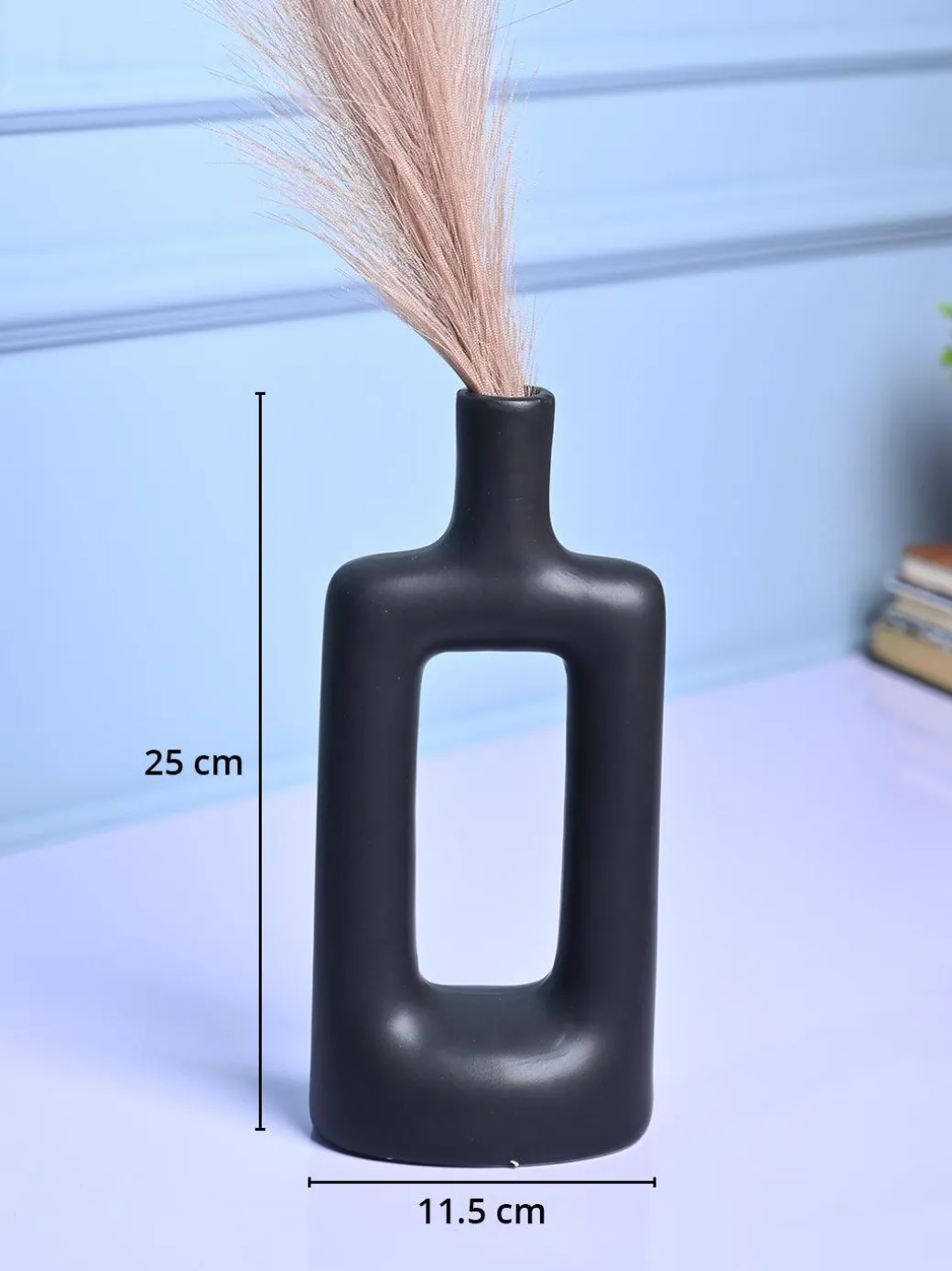 Stylish Black Ceramic Vase
