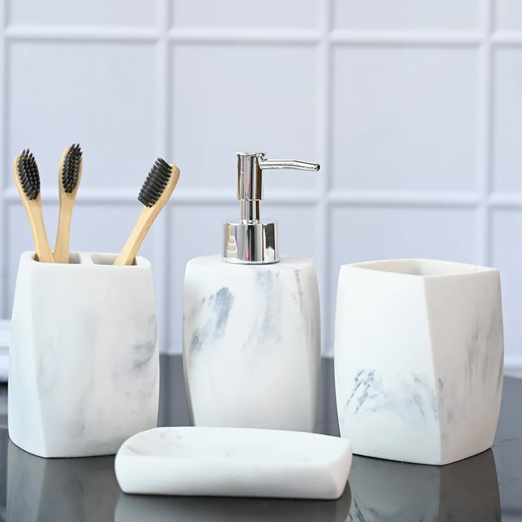 Stylish Ivory Bathroom Set 4 Pcs
