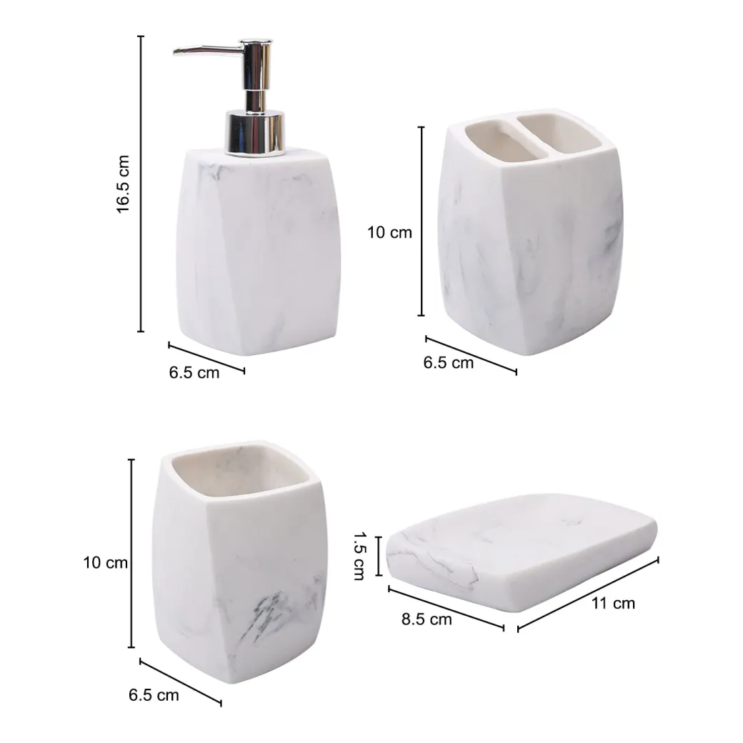 Stylish Ivory Bathroom Set 4 Pcs