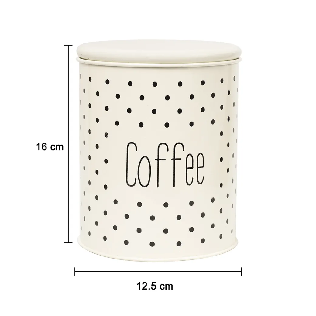 Stylish Ivory Coffee Jar