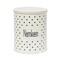 Stylish Ivory Cookie & Namkeen Jar (Each 1400 Ml)