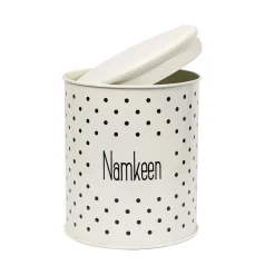 Stylish Ivory Cookie & Namkeen Jar (Each 1400 Ml)