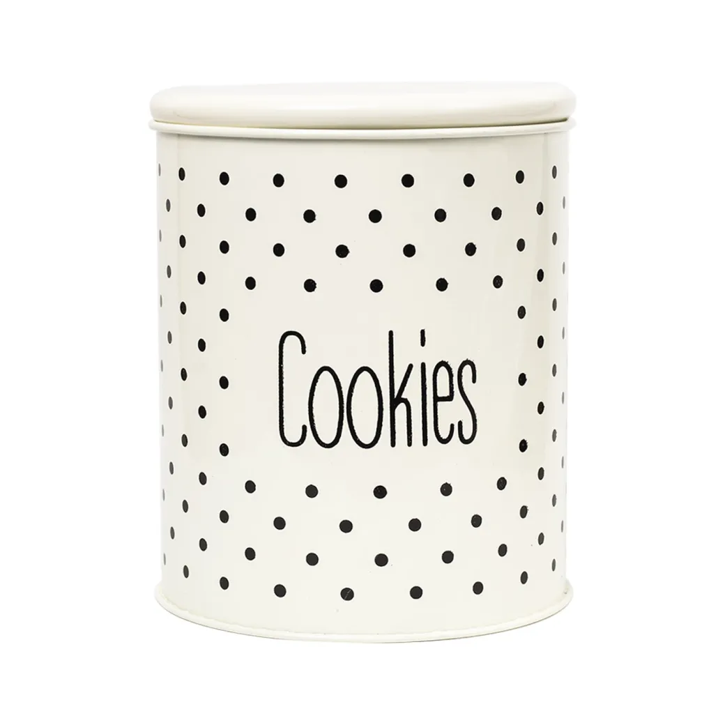 Stylish Ivory Cookie & Namkeen Jar (Each 1400 Ml)