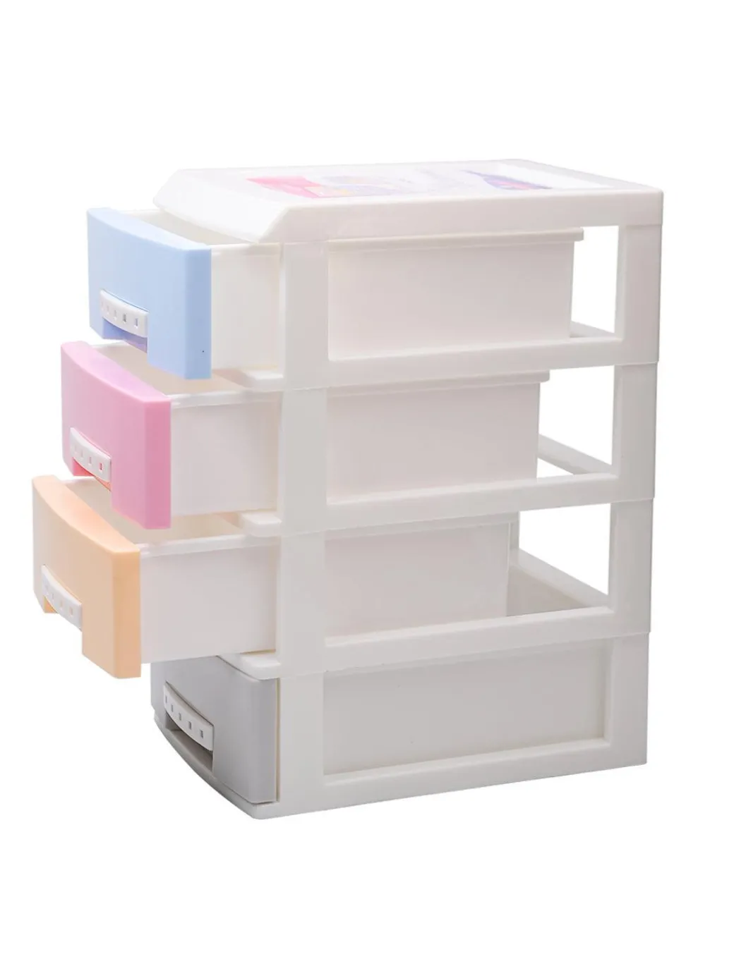 Stylish Multicolor 4 Layer Table Drawer