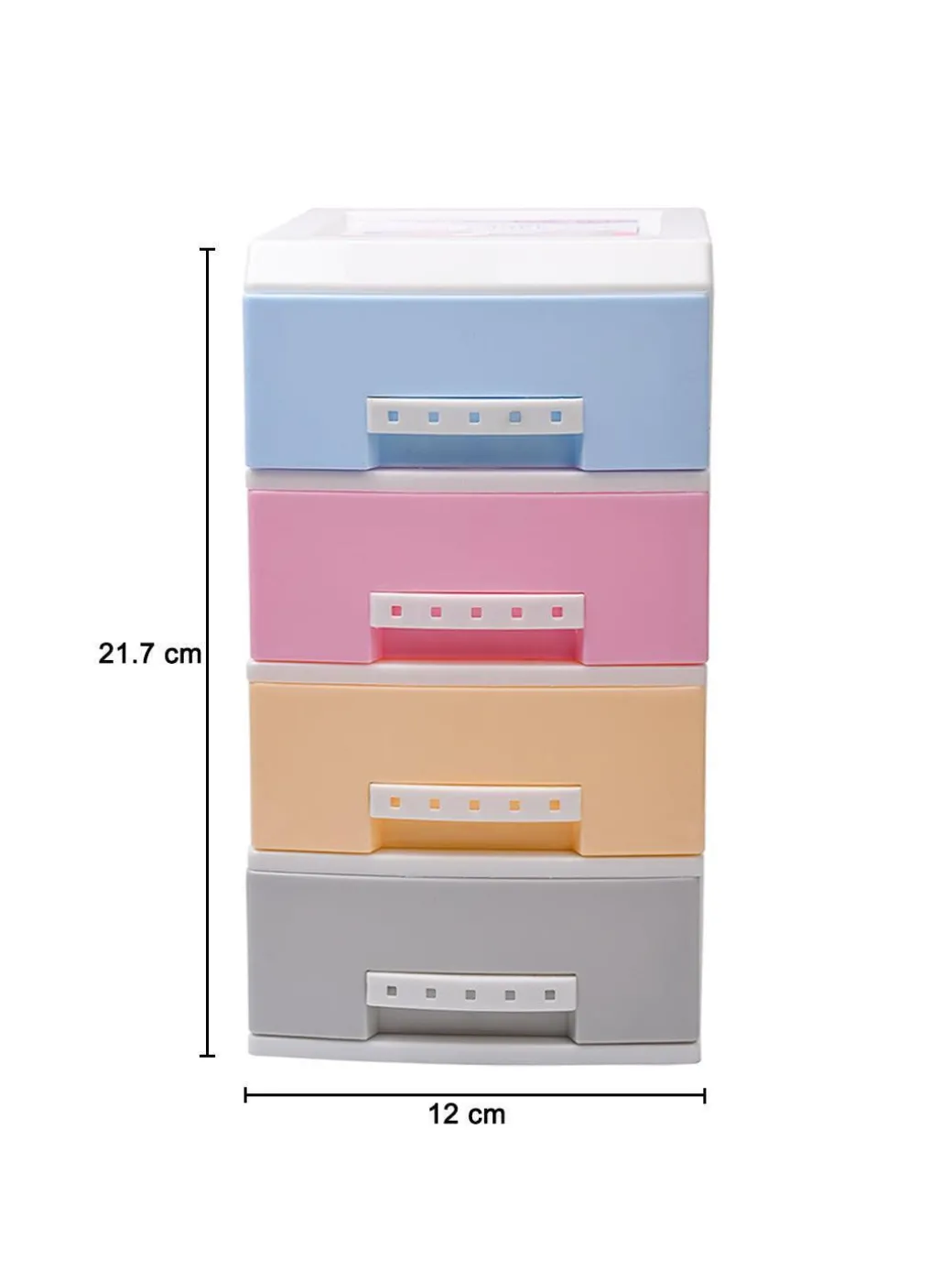 Stylish Multicolor 4 Layer Table Drawer