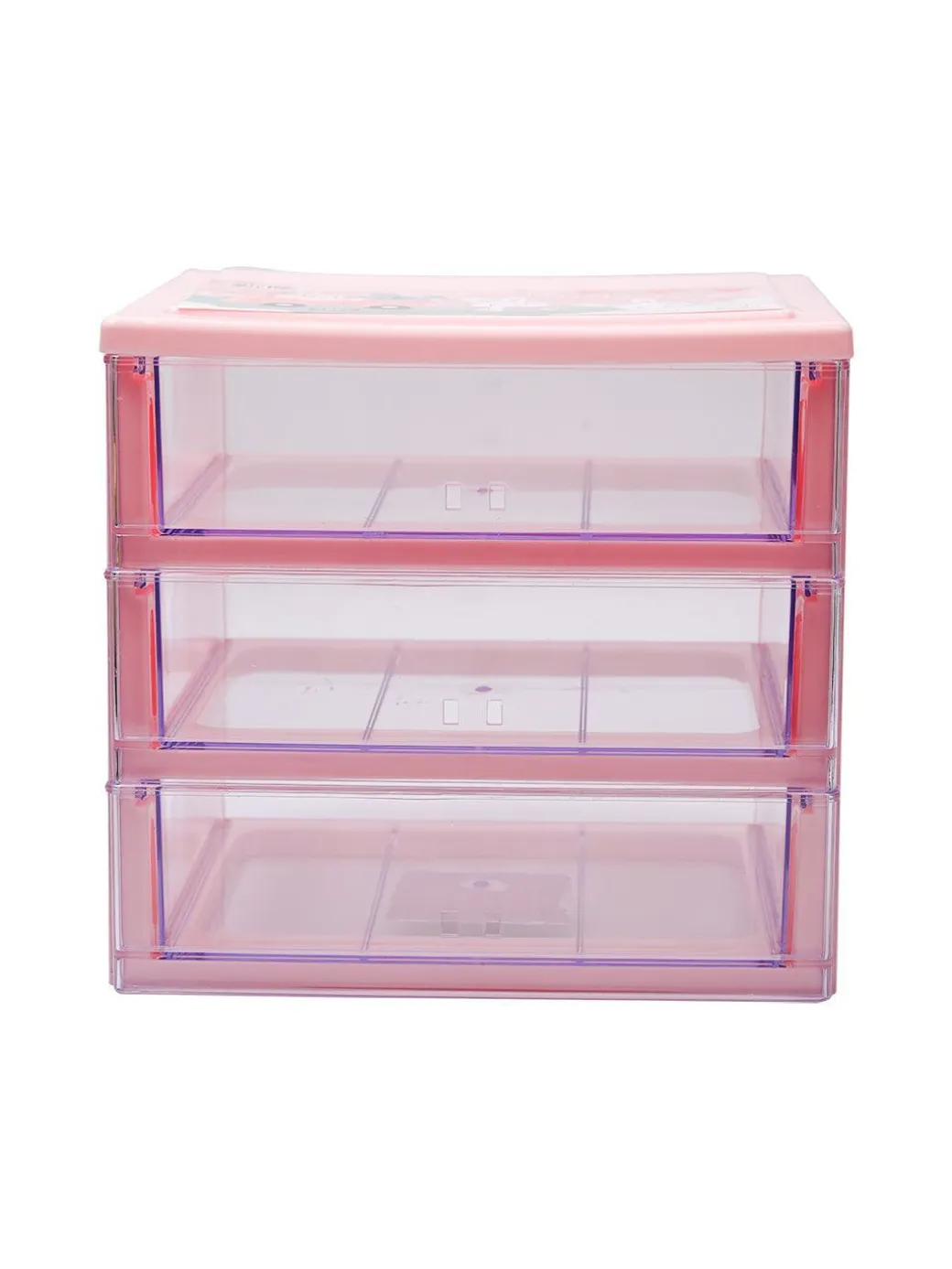 Stylish Pink 3 Layer Table Drawer