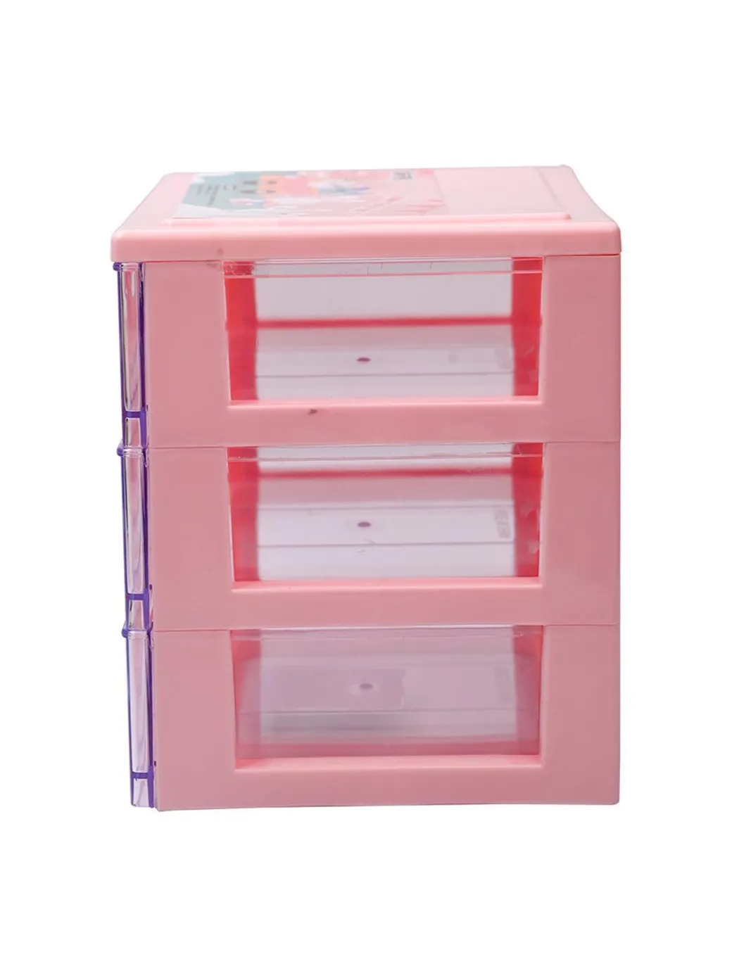 Stylish Pink 3 Layer Table Drawer