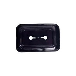 Stylish Soap Dish - Silver & Black