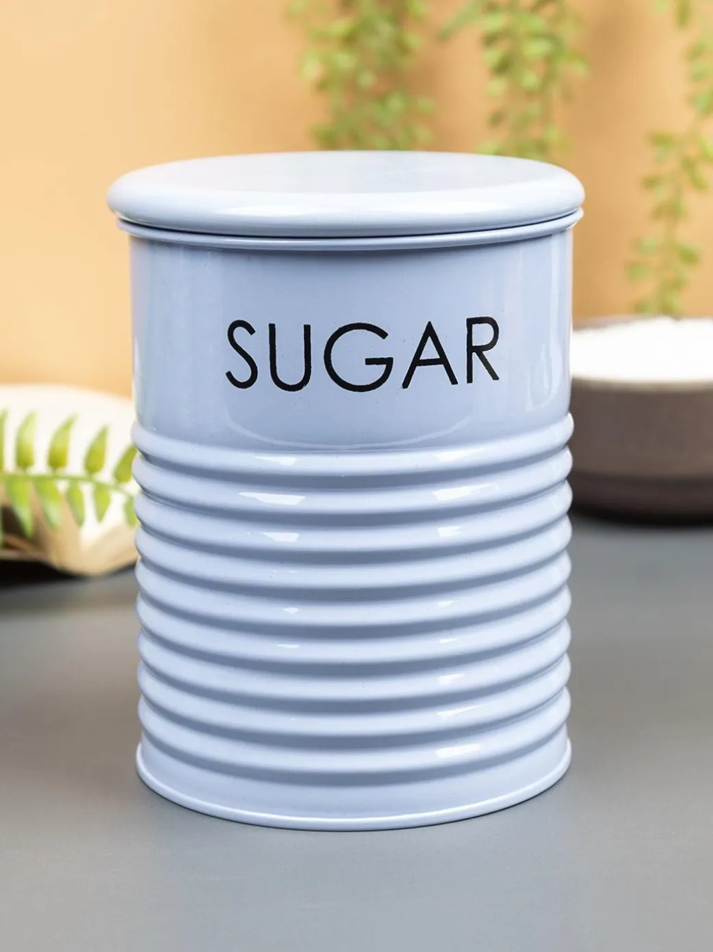 Sugar Jar With Lid - (Blue, 900mL)