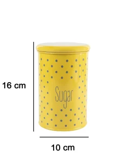 Sugar Jar With Lid - (Yellow, 900mL)
