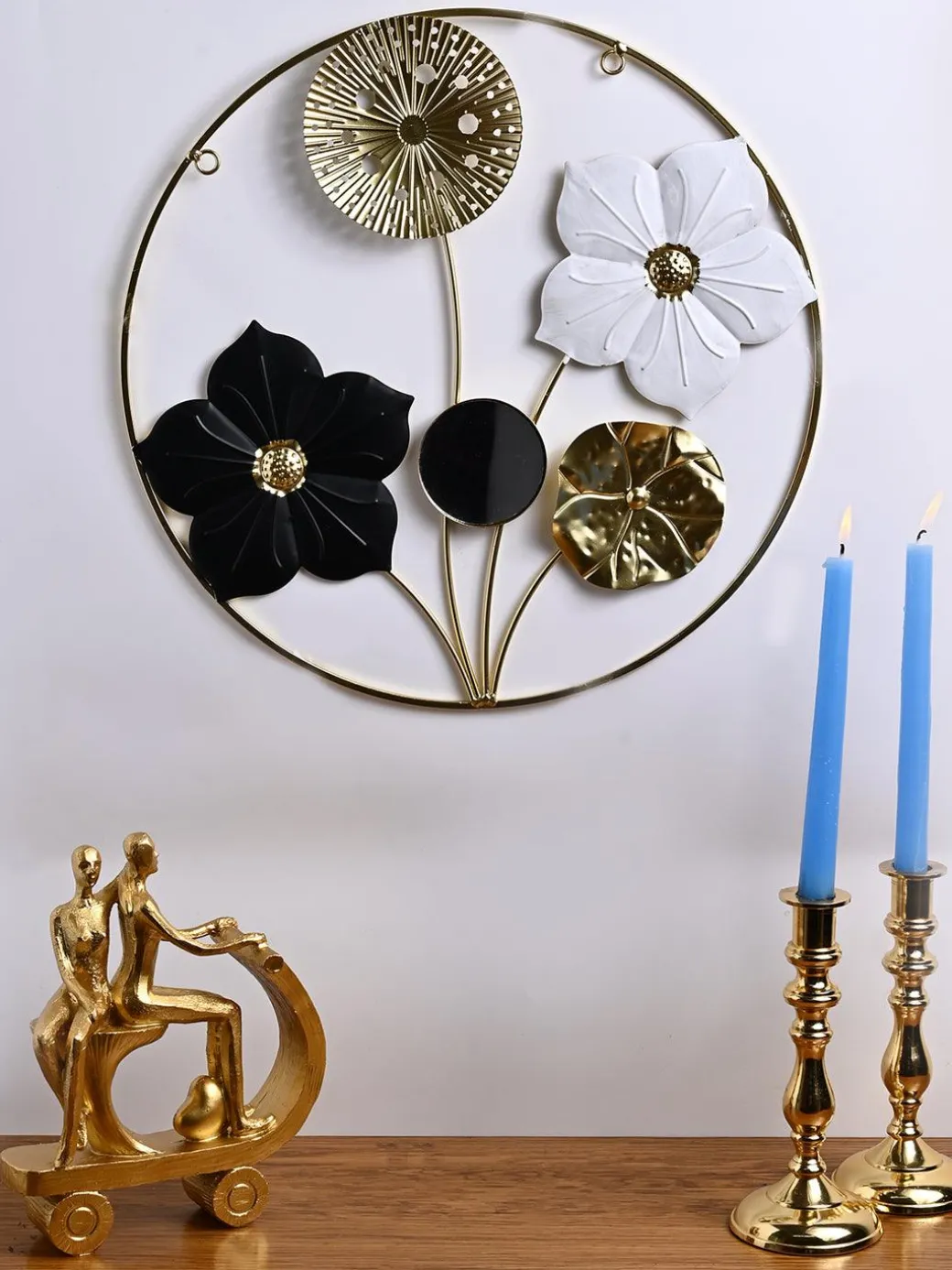 Sun-Kissed Vibe - Round Sunflower Wall Plaque