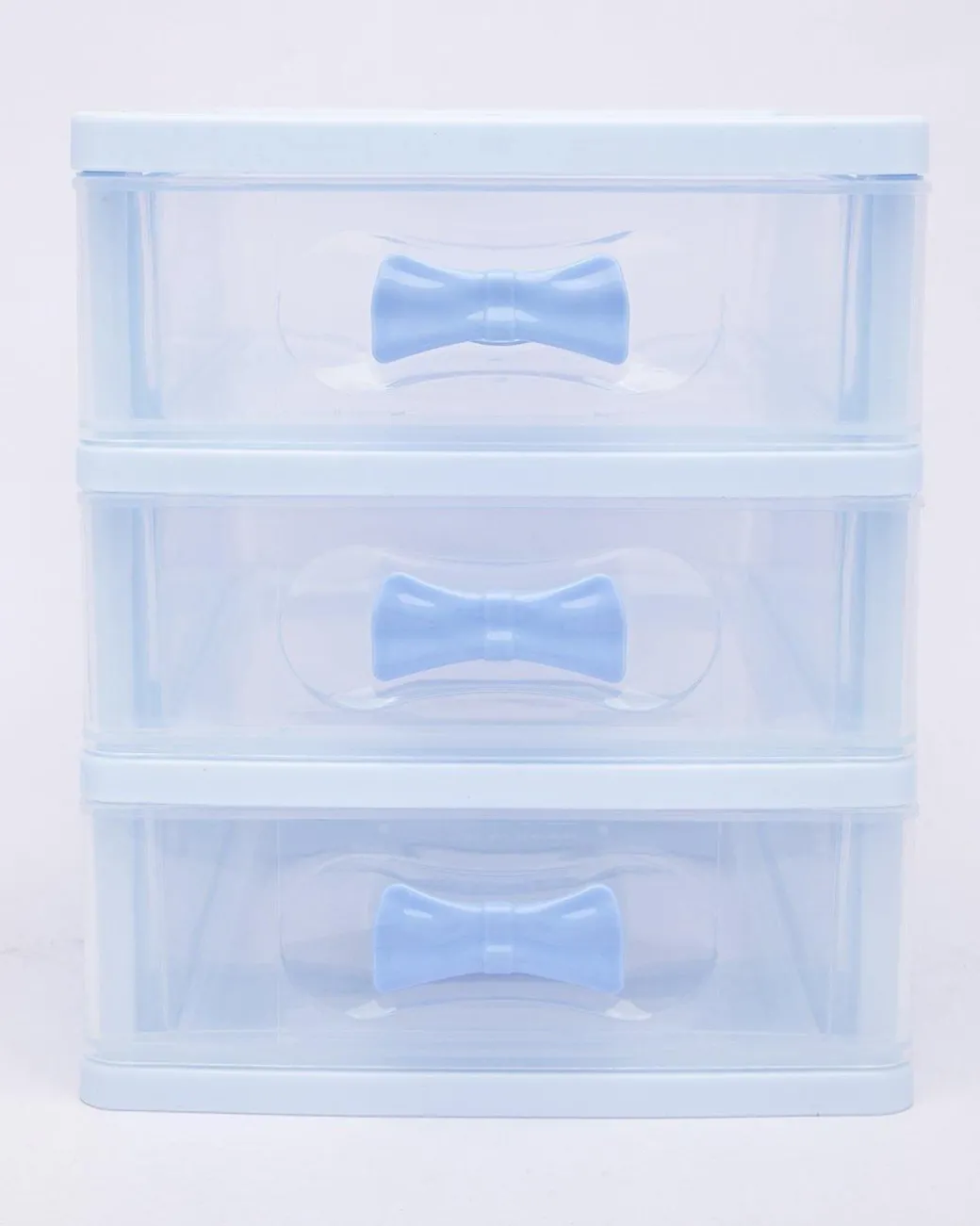 Table Drawer, Modern Design, 3 Layer Drawer, Blue, Plastic