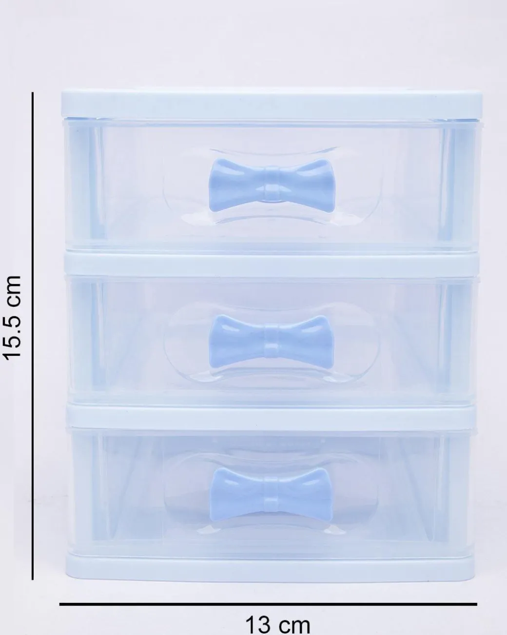 Table Drawer, Modern Design, 3 Layer Drawer, Blue, Plastic