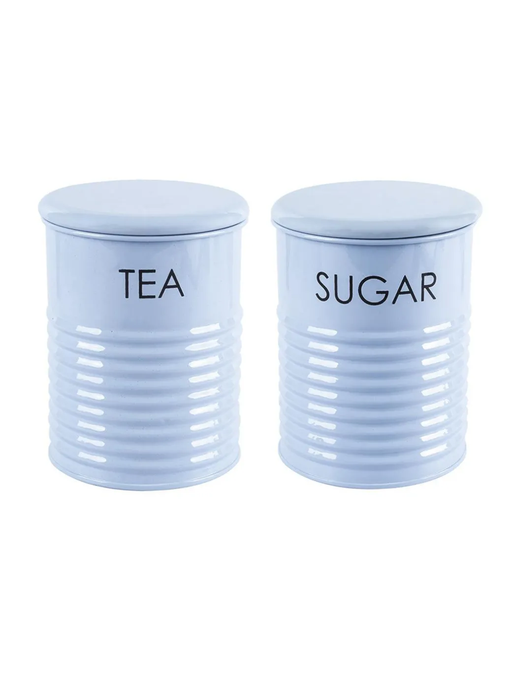 Tea & Sugar Jar - Set Of 2 (Blue, Each 900 mL)