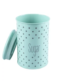 Tea & Sugar Jar - Set Of 2 (Green, Each 900 mL)