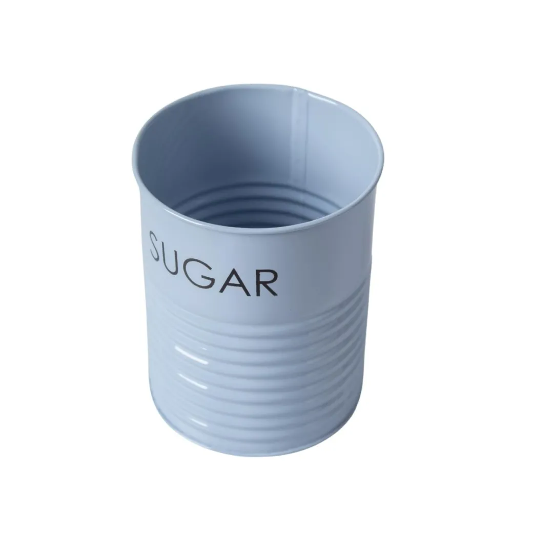 Tea & Sugar Jar (Each 900 Ml) + Biscuits & Namkeen Jar (Each 1700 Ml) - Light Blue, Set Of 4