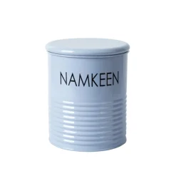 Tea & Sugar Jar (Each 900 Ml) + Biscuits & Namkeen Jar (Each 1700 Ml) - Light Blue, Set Of 4