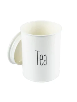 Tea & Sugar Jars - Set Of 2 (White, Each 900 mL)