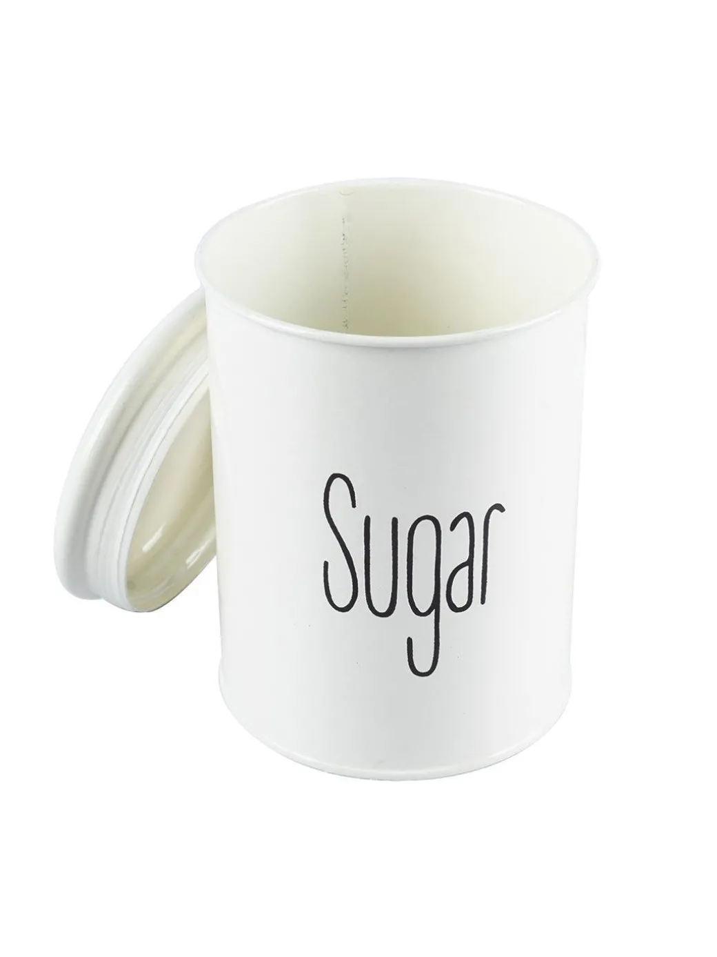 Tea & Sugar Jars - Set Of 2 (White, Each 900 mL)