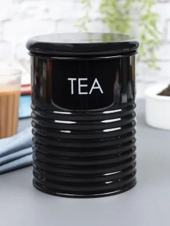 Tea Jar with Lid - (Black, 900mL)