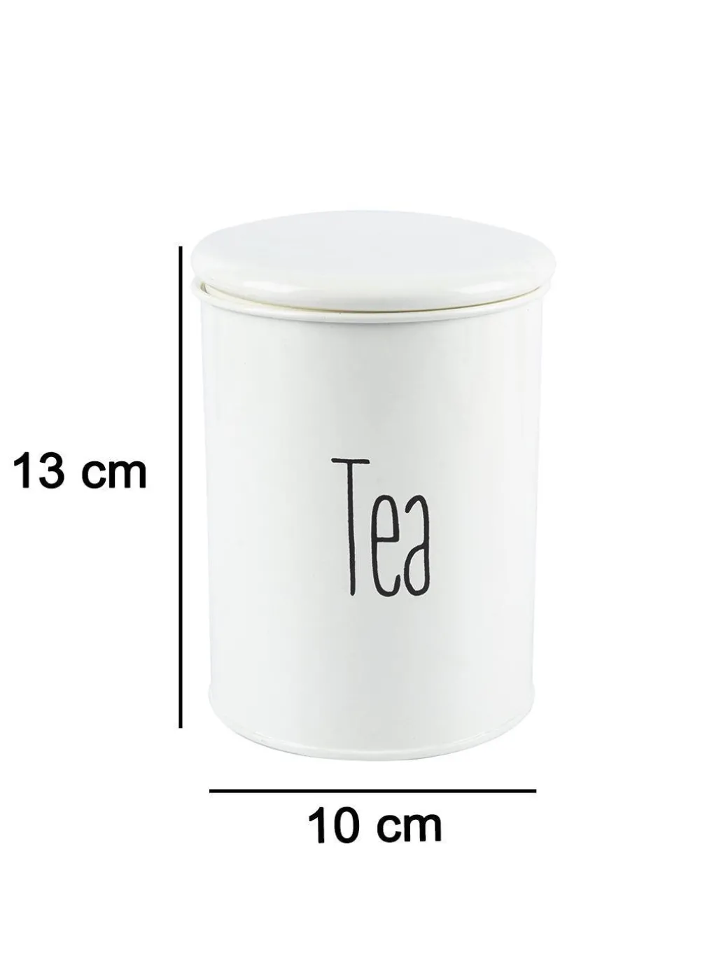 Tea Jar with Lid - (Off White, 900mL)