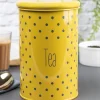 Tea Jar with Lid - (Yellow, 900mL)