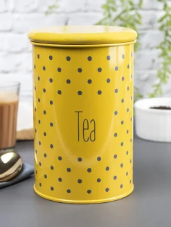 Tea Jar with Lid - (Yellow, 900mL)