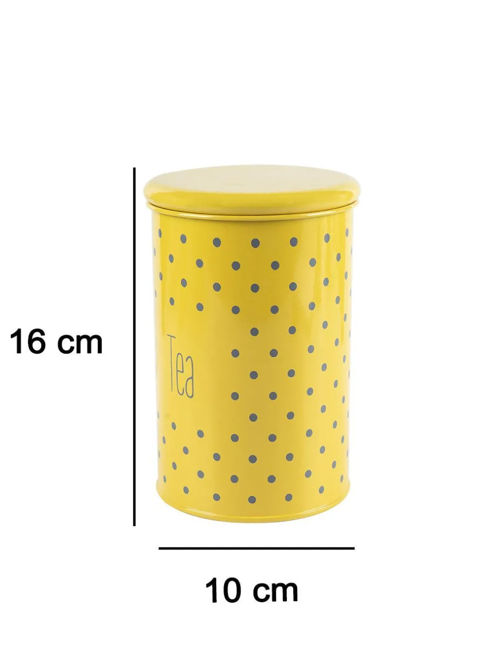 Tea Jar with Lid - (Yellow, 900mL)
