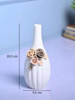 Timeless Beauty - White Cylindrical Vase