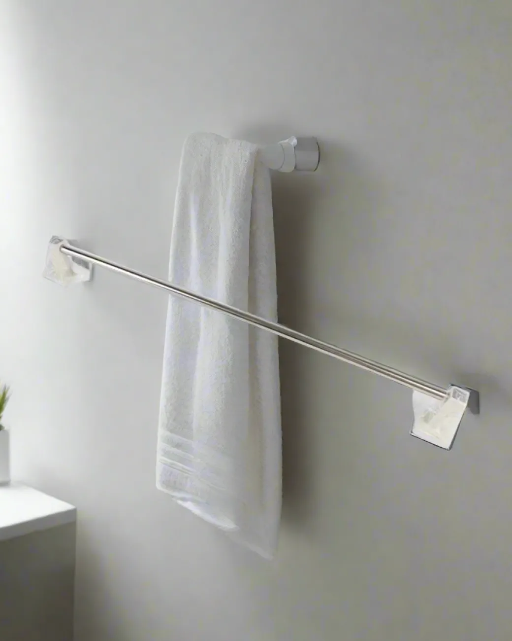 Towel Rail, Silver, Plastic