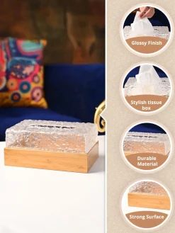 Transparent Plastic Tissue Box