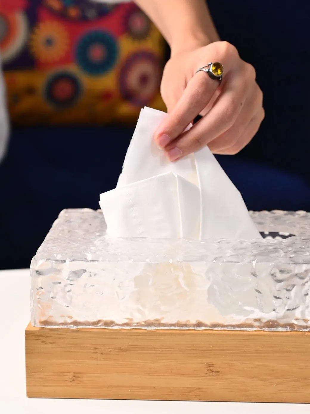 Transparent Plastic Tissue Box