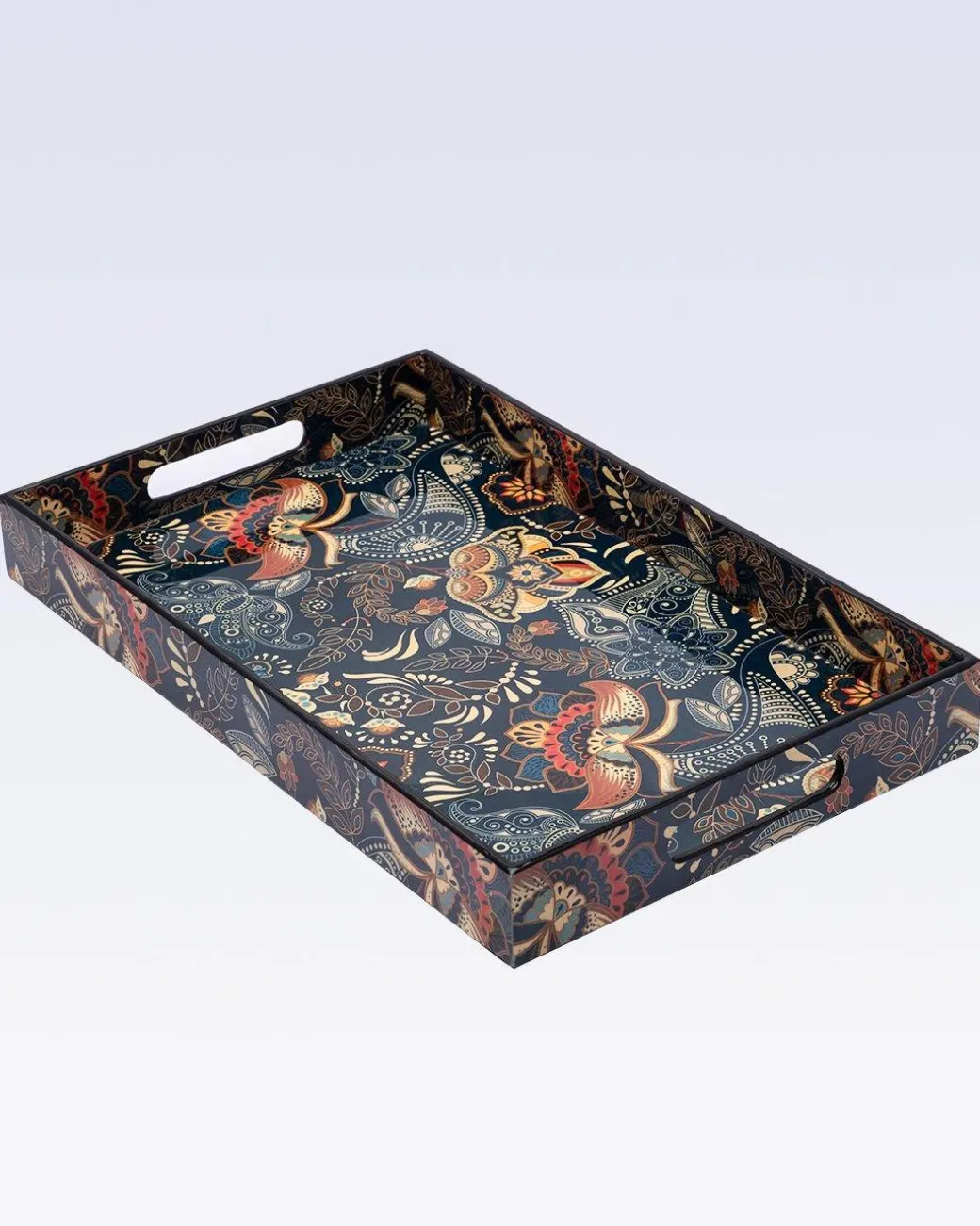 Tray, Medium, Blue, Mdf
