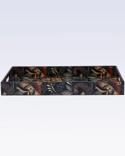 Tray, Medium, Blue, Mdf
