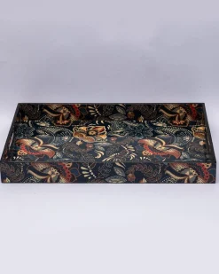 Tray, Medium, Blue, Mdf