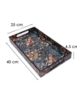 Tray, Medium, Blue, Mdf