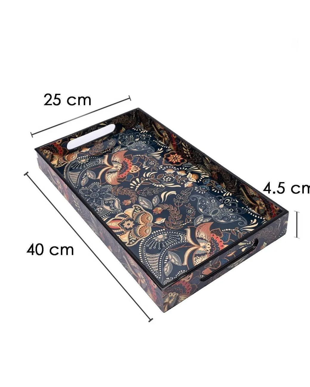 Tray, Medium, Blue, Mdf