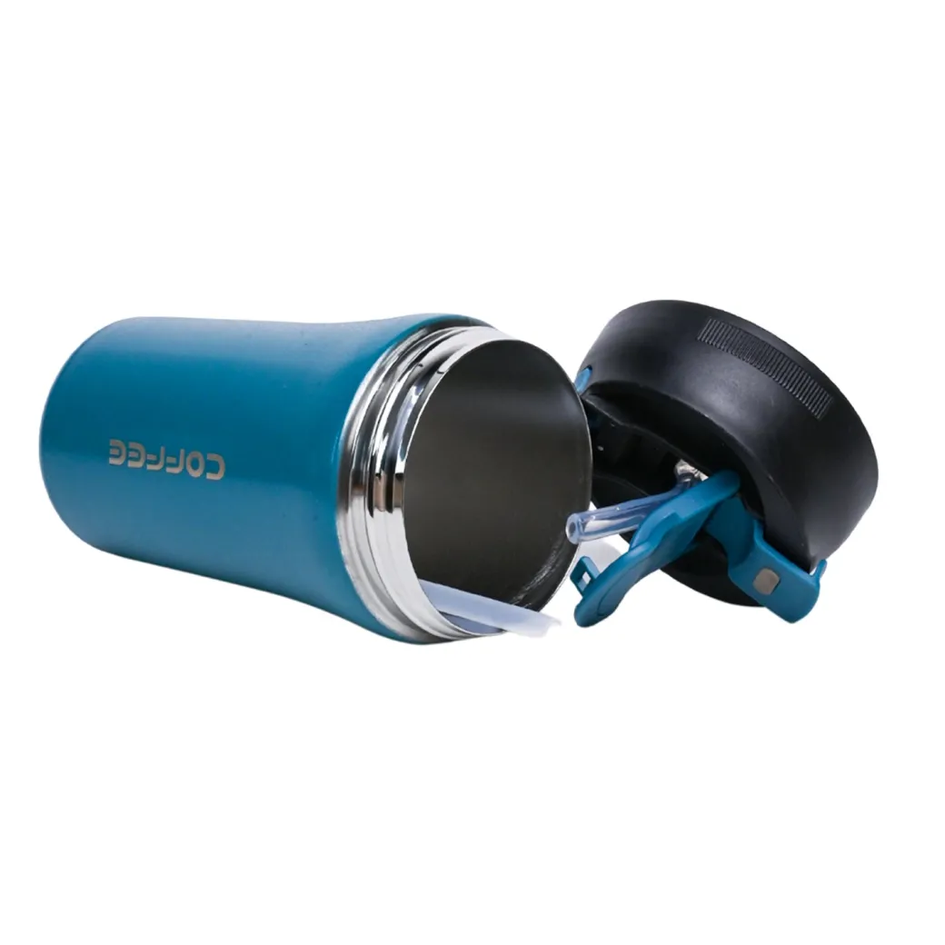 Tumbler Mug With Lid - 400mL, Blue