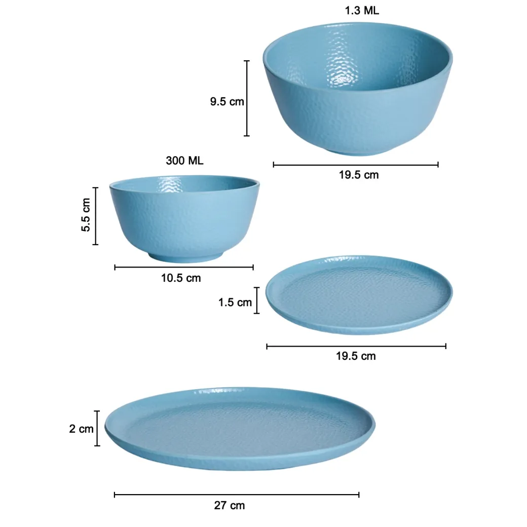 Turquoise Dinner Sets - 20 Pcs
