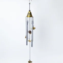 Unique Copper Decorative Wind Chime For Home - 7 X 7 X 53.5 Cm