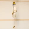 Unique Silver & Copper Decorative Wind Chime For Home - 7 X 7 X 53.5 Cm