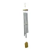 Unique Silver Decorative Wind Chime For Home - 8.5 X 8.5 X 78 Cm